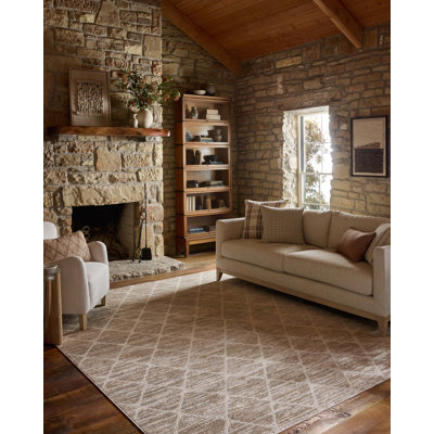 Tapis gris / beige Loloi Townes