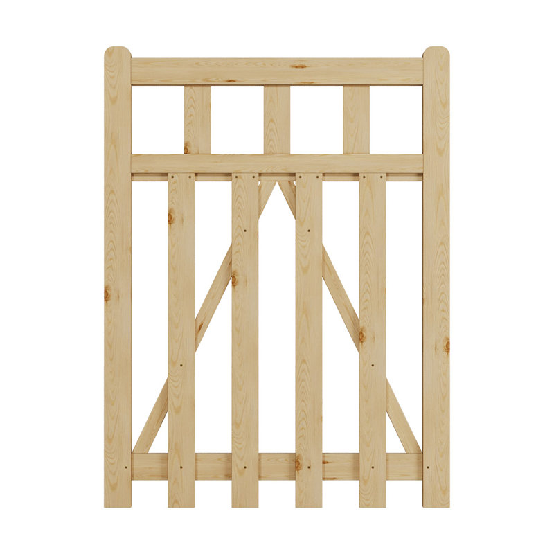 Chesnut Gate Fencing with 1 Panel(s) Included, 120cm H x 90cm W x 5cm D
