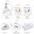 White Bathroom Accessory Set