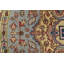 Tapis oriental en laine bleu noué à la main 7 pi 9 po x 7 pi Heriz Heriz