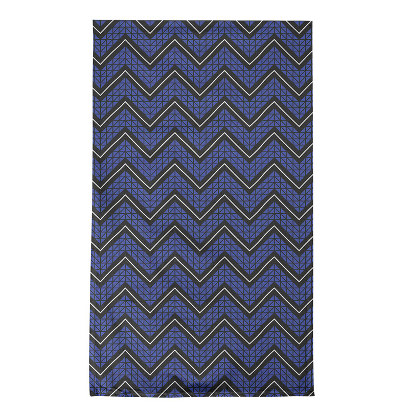 Stephenie Tea Towel Kitchen Towel, Dark Blue/Black/Gray, Poly Twill