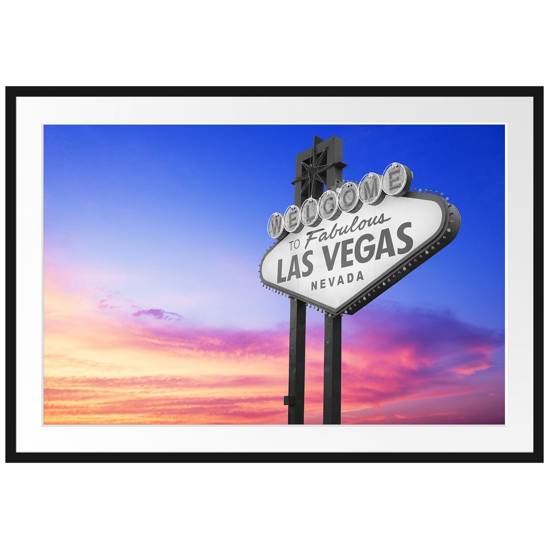 Gerahmtes Poster Tolles Las Vegas Schild