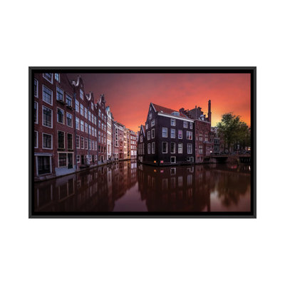 Amsterdam Dawn by Merakiphotographer - Floater Frame Print on Canvas