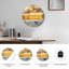 Horloge murale décorative moderne en verre Sunset Beach-1728291966