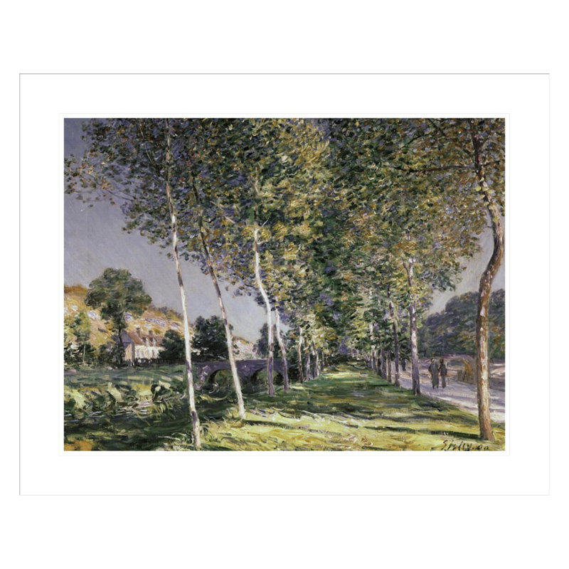 The Walk par Alfred Sisley - estampe numérique encadrée, H 23,5 po x l 29,04 po