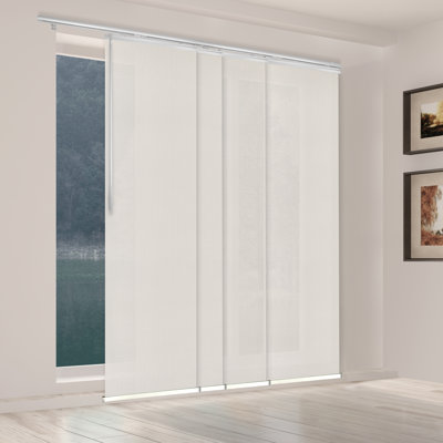 Semi-Sheer Satin Nickel Vertical Blind