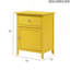 Table de chevet chic avec 1 armoire de rangement et 1 tiroir pour l'organisation de la chambre à coucher-1310346780