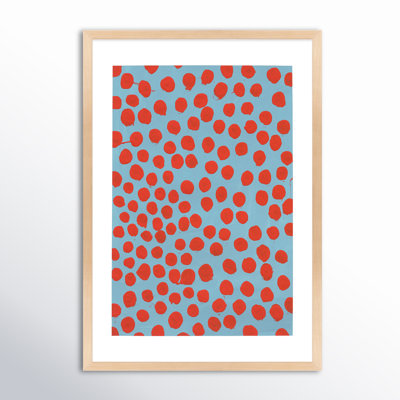Orient Red On Blue Gray by Michela Sorrentino