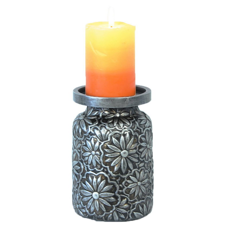 7.09'' H Metal Tabletop Candlestick