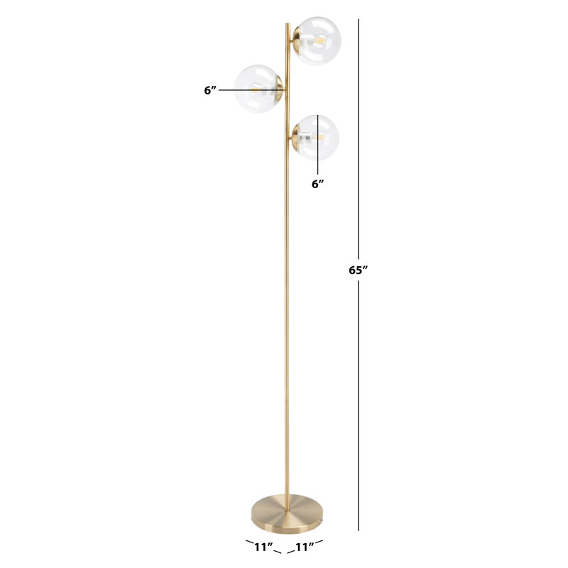 Bridgnorth 65'' Gold Floor Lamp