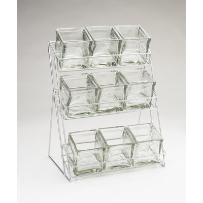 Iron 9 Glass Jar Display