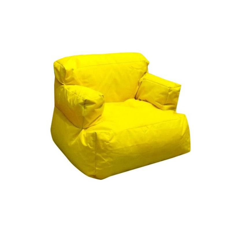 Fauteuil à billes, Polyester jaune
