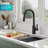 KRAUS Oletto Touchless Sensor Pull-Down Single Handle Kitchen Faucet-90791046