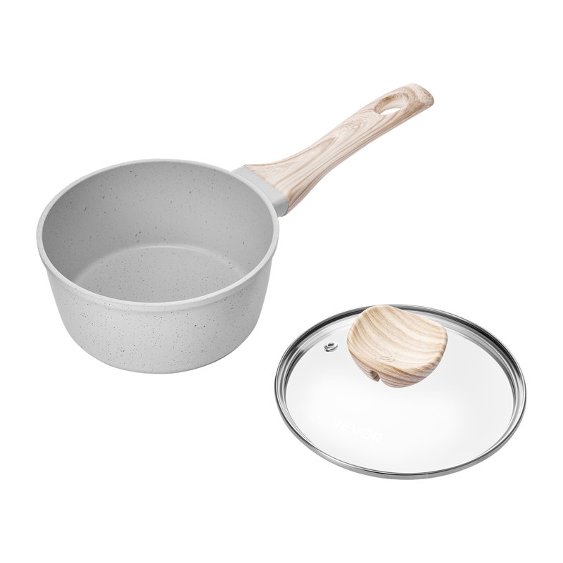 0.7L Saucepan, White/Natural