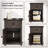 Azella 1-Drawer Frame End Table Set with Storage and Built-In Outlets-598837375