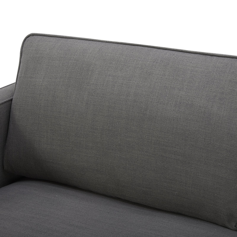 Bobbi Upholstered L-Shaped Sectional, Effie Smoke Performance Weave, Right Hand Facing