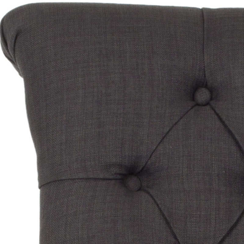 Bowie 19.7'' H Tufted Upholstered Side Chair, Charcoal