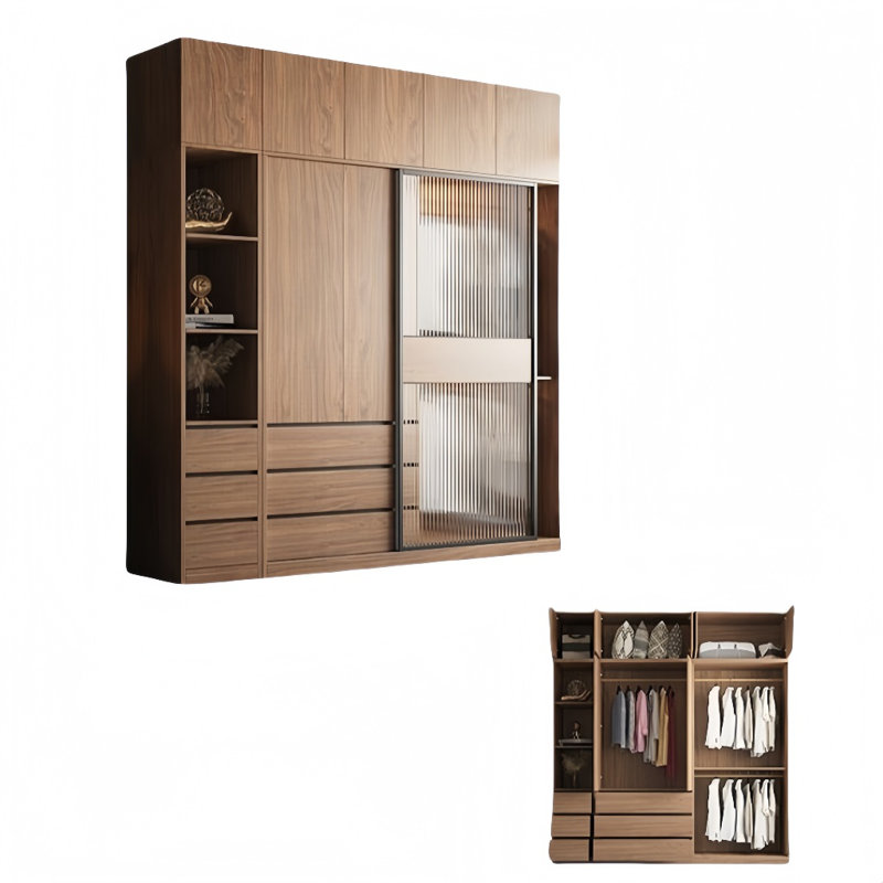 Armoire moderne, simple, pratique, élégante et élégante, H 99 po x l 95 po x P 24 po