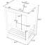 Meuble-lavabo blanc 24 po - Fabrication en bois massif, lavabo en céramique, bois massif, design moderne élégant