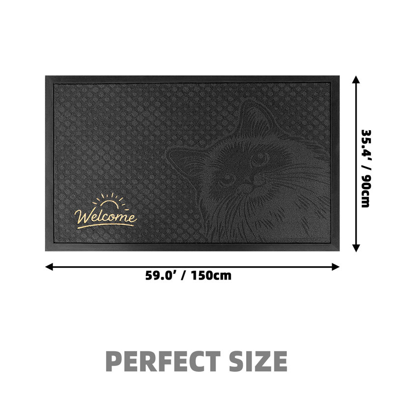 Non-Slip Indoor Doormat, 36" W x 59" L