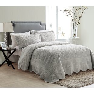 Rugeley Microfiber Reversible Quilt Set Alcott Hill Color: Taupe, Size: Queen Quilt + 2 Queen Shams