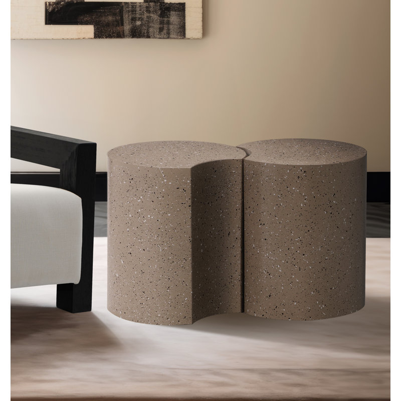 Ensemble de table de bout Ismah, Taupe