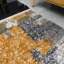 Resendez Machine Woven Mustard/Ochre/Grey Indoor Rug-55989867