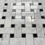12 in. x 12 in. Basketweave Polished Marble Tile