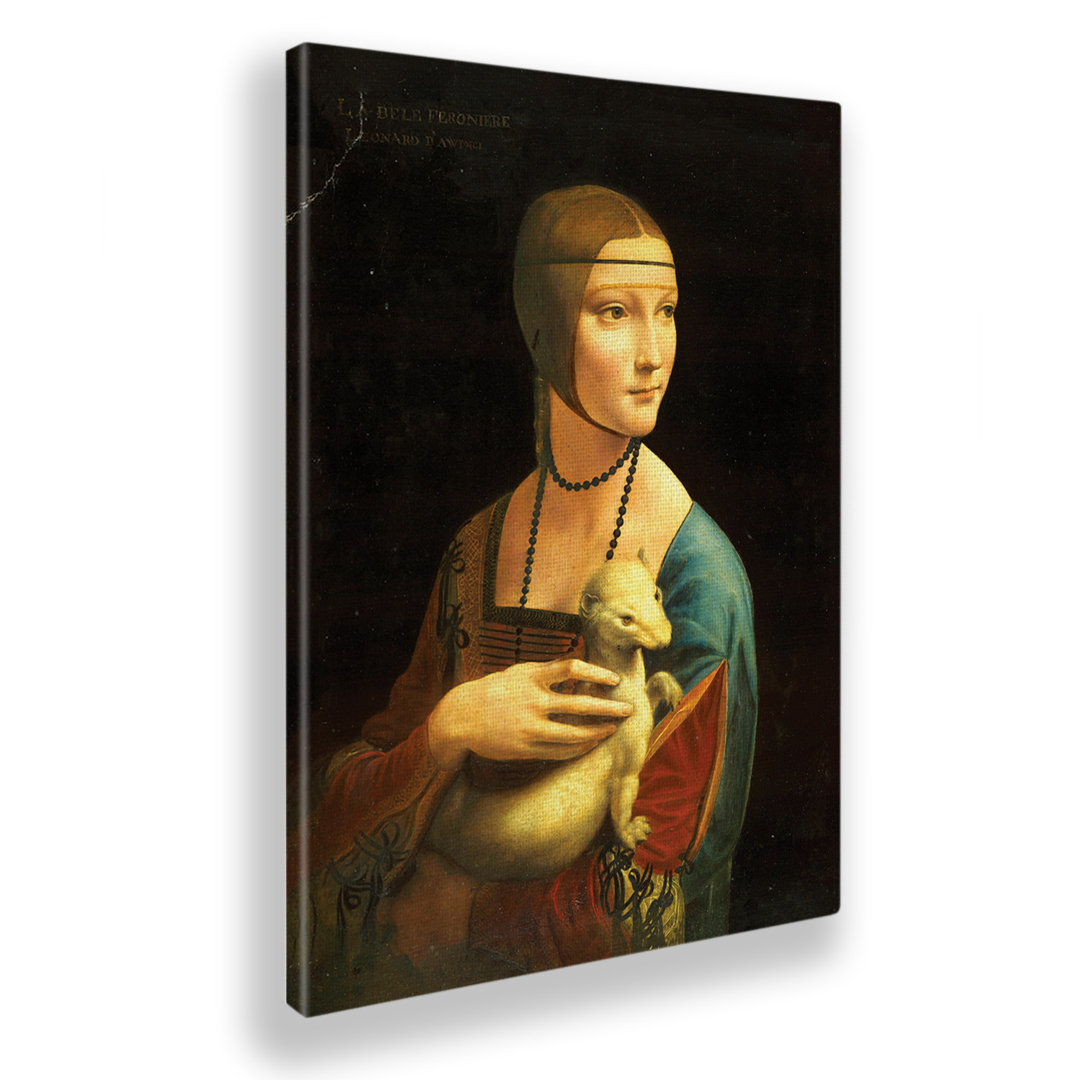 Leinwandbild Lady with an Ermine 2 von Leonardo da Vinci