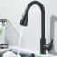 Kitchen Sink Faucet 1 Hole Single Handle 360° Swirl Pull Down Sprayer Mixer Tap-29179772