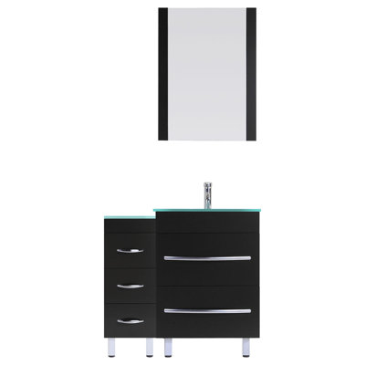 Ensemble de meuble-lavabo simple 48 po avec miroir Marguez