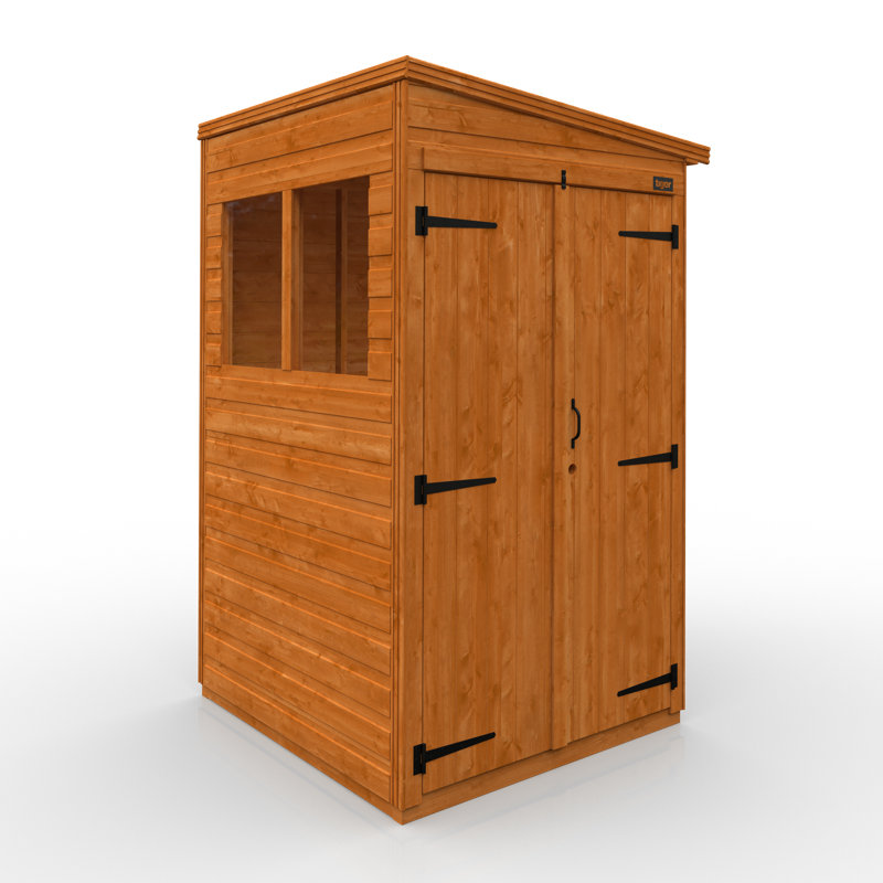 TigerFlex® Modular Buildings 4 ft. W x 4 ft. D Solid Wood Tool Shed