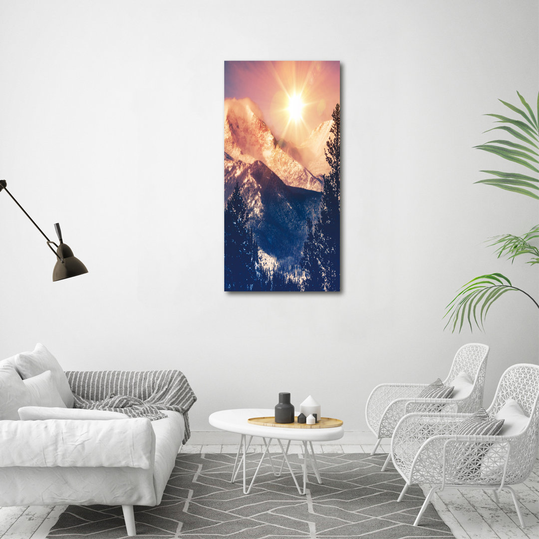 Leinwanddruck - Wandkunst - Drucke auf Leinwand - 60X120 Bild Bildthema: Obst und Wasser