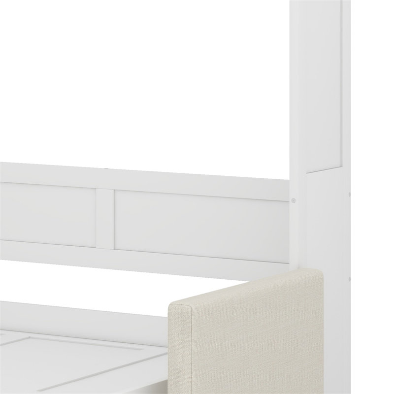 Lit escamotable mural Murphy avec coussin, Blanc