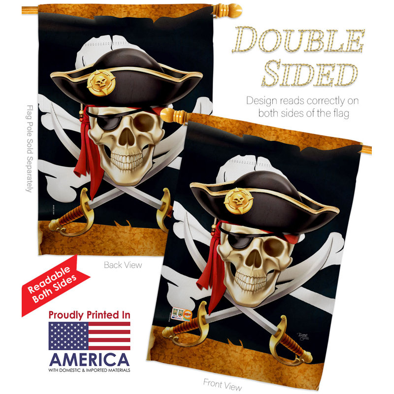 Double Sided 40'' H x 28'' W Polyester House Flag