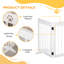 Bryson Freestanding Pet Gate 4 Panel Dog Gate White