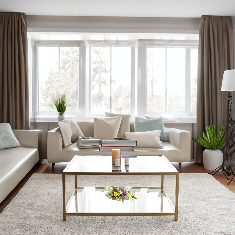 Noblitt Glass Top Coffee Table