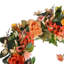 Faux Lighted Peony Rattan 40cm Wreath