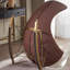 Chaise berçante en métal