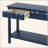 60'' Vintage Fir Veneer Console Table - Honeycomb-Patterned Drawers + Distressed Iron Handles, 3 Drawers + Bottom Open Shelf, Solid Pine Legs for Entryway/Living Room/Hallway/Study/Foyer
