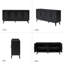 Buffet moderne de 63 po de largeur avec tablettes réglables Aleksei-1989938810