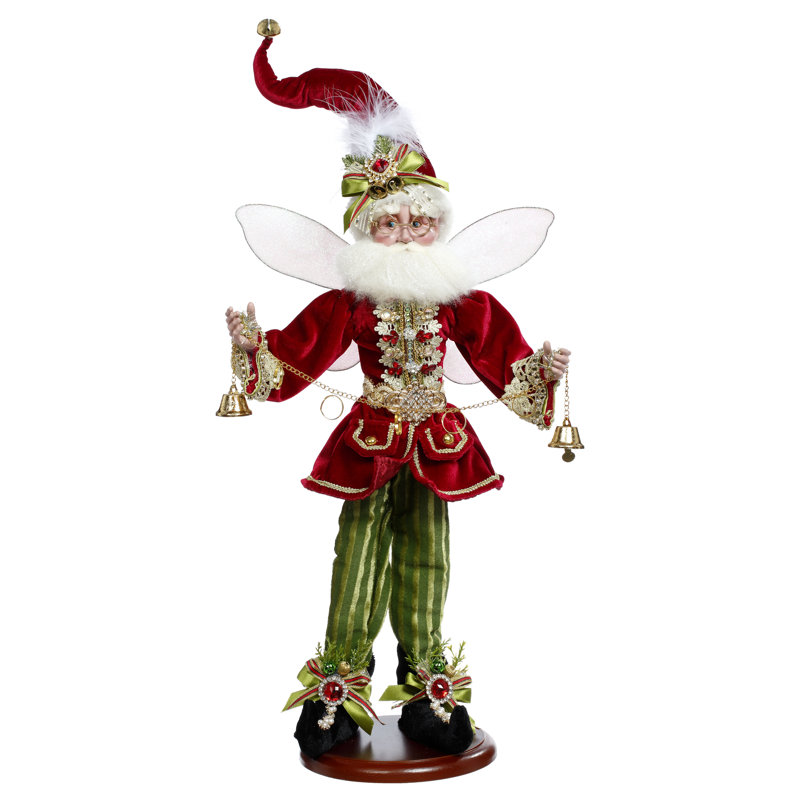 5 Golden Rings Fairy On Base - 21 Inches