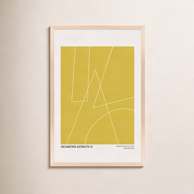 Caila "Geometric Abstraction in Yellow" Print