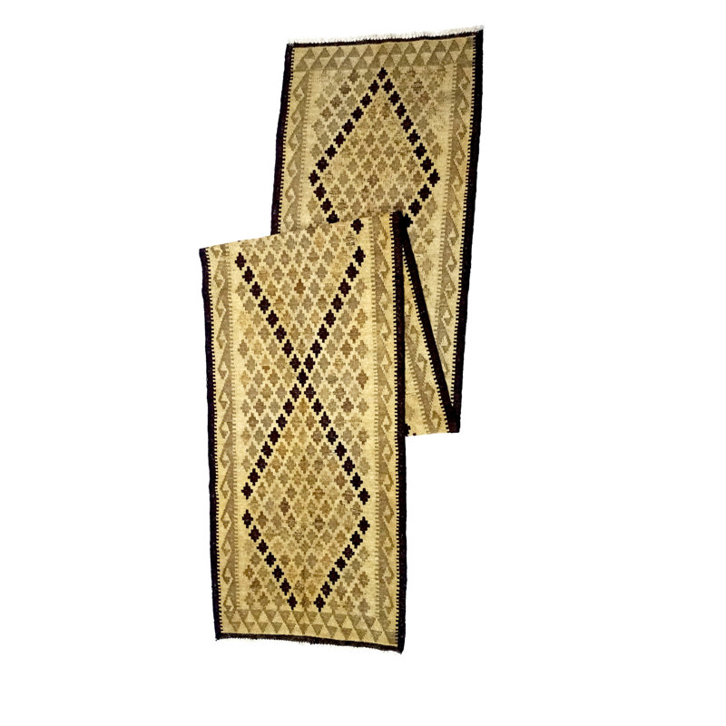 Runner Richerson Geometric Hand Woven 100cm X 480cm Area Rug
