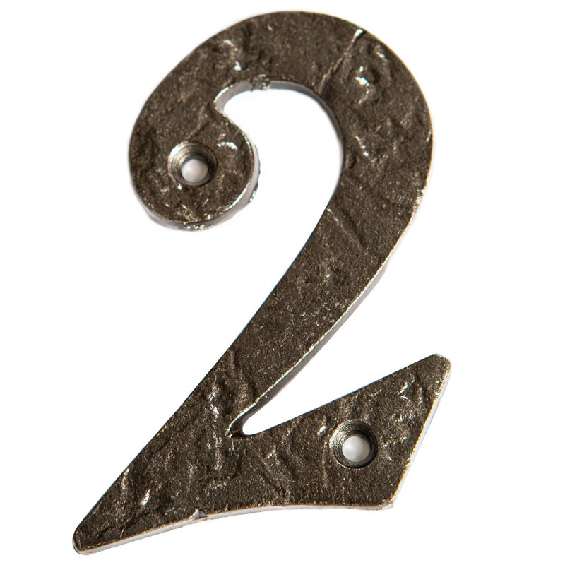 8.7cm H Iron House Number