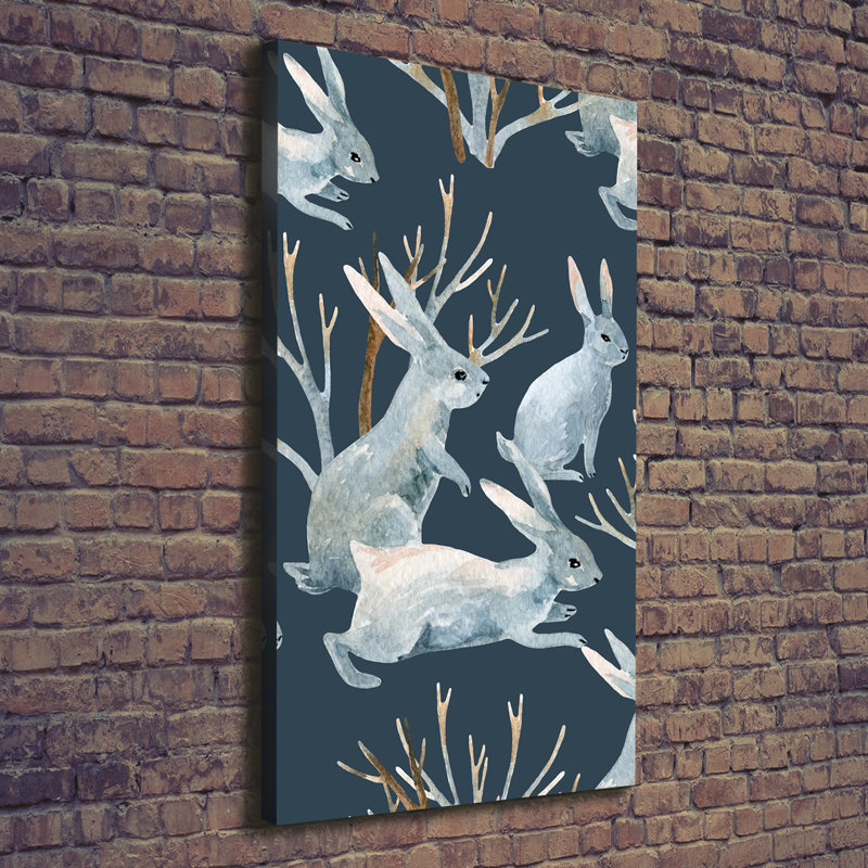 Rabbits - Wrapped Canvas Print