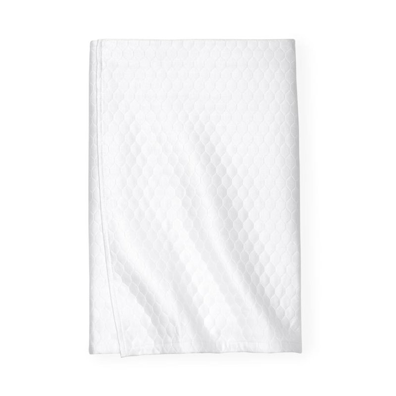 Favo Pleated Bed Skirt, Ivory, Queen