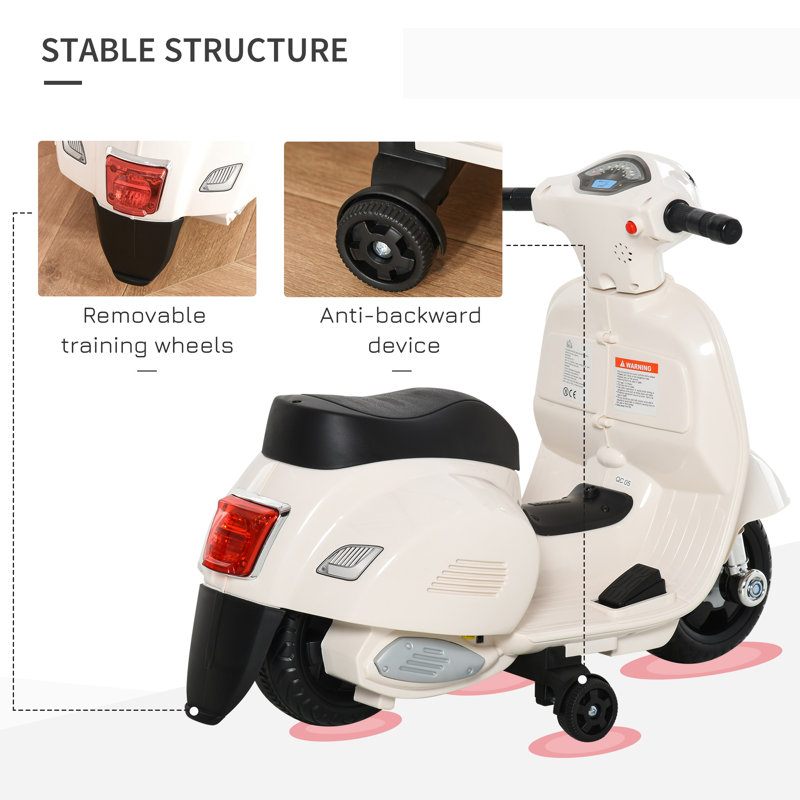 Dandrea Freeport Park Battery Powered Ride On, White