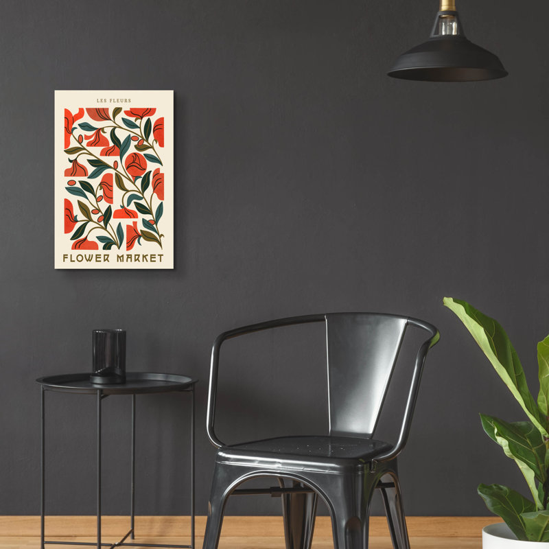  «Nouveau Flower Market No 1» par Renea L. Thull, art mural en verre acrylique, 16 po x 24 po, H 24 po x l 16 po