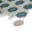 Weaved Hexagon Glass Mosaic Tile-61171661